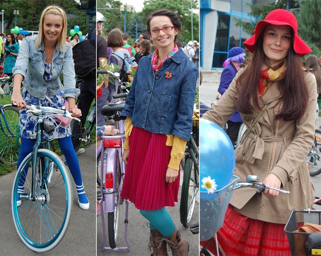 SkirtBike 2012, o demonstratie de stil pe doua roti. Vezi cum s-au imbracat biciclistele din Bucuresti